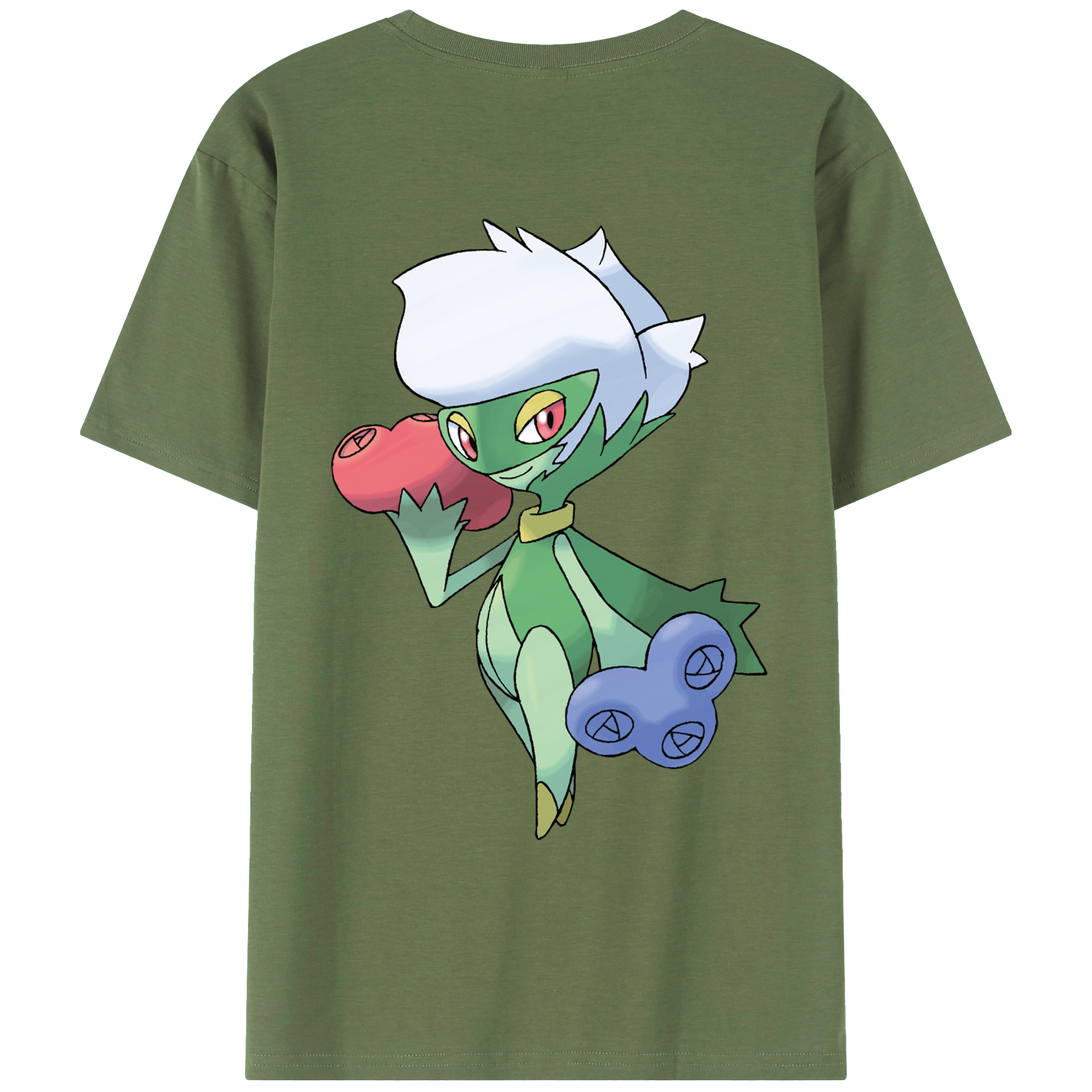 （画像用） ポケットモンスター Pokémon 綿100％ メンズ半袖Tシャツ（バックプリント） 通気性